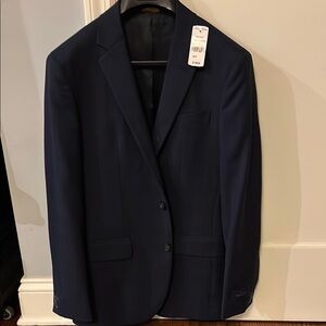 Brooks Brothers Navy Windowpane Suit - NWT - 36S (orig $1200)
